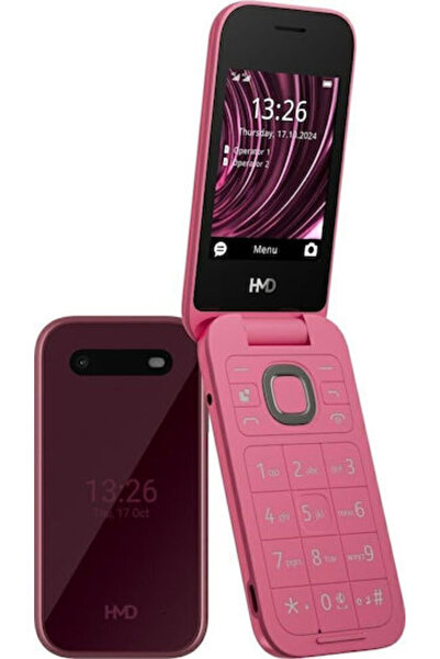 Hmd 2660 Αναδιπλούμενο Κινητό Διπλής SIM με Μεγάλα Κουμπιά Ροζ