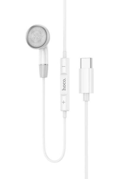 hoco. Hoco DM53 Ενδοωτικά Ακουστικά Handsfree με Σύνδεση USB-C Λευκά