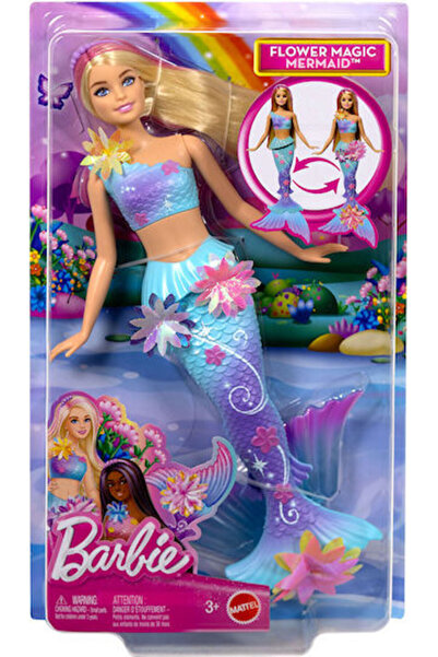 Barbie Κούκλα Γοργόνα, Μαγική Γοργόνα που ανθίζει με ξανθά μαλλιά, για ηλικίε...