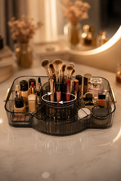 ATA HOME Makeup Organizer Makeup Table Organizer Organizer 360 Degree Rotatin...