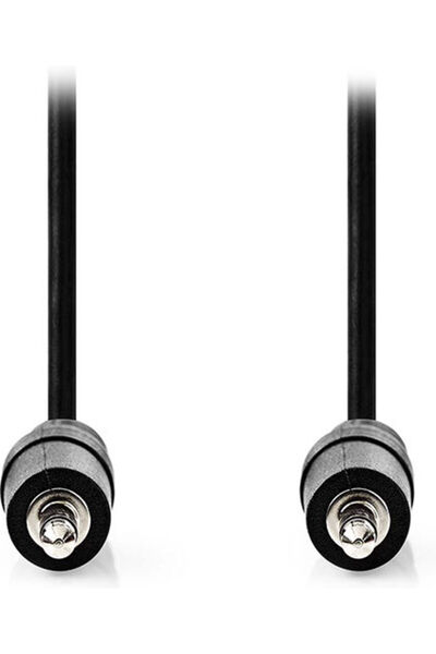 Nedis Καλώδιο Ήχου Jack 3.5mm, Αρσενικό 3.5mm - Αρσενικό 3.5mm, Μαύρο, 3μ, Με...