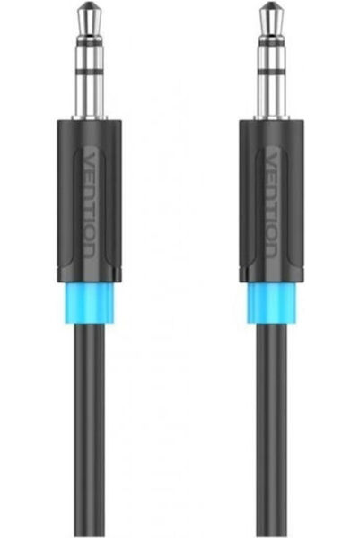 Vention Καλώδιο Ήχου 3.5mm Αρσενικό σε 3.5mm Αρσενικό, Μαύρο, 0.8μ, με Επιχρυ...