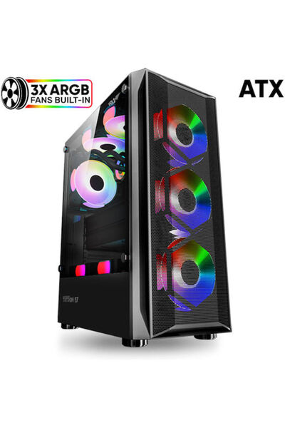 Armageddon Αρμαγκεντόν Τρίτρον 2 Gaming Midi Tower Θήκη Υπολογιστή με Παράθυρ...