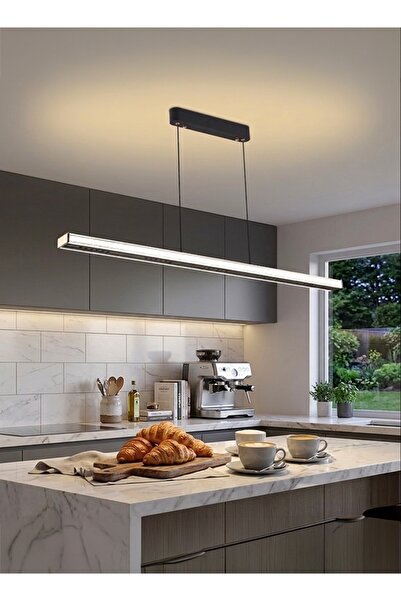 spolux Modern Lighting, Chandelier, Light, Linear,With Remote and Dimmable, 3...