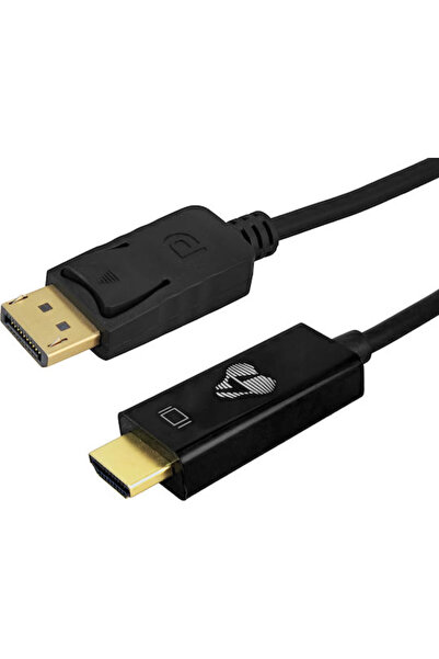 POWERTECH Καλώδιο DisplayPort αρσενικό - HDMI αρσενικό 1.5μ Μαύρο (CAB-H187)