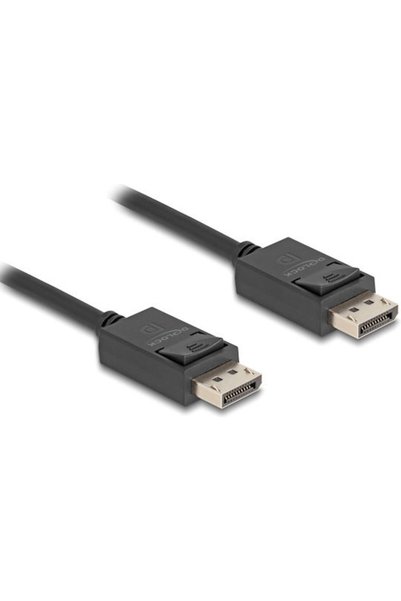 DELOCK Καλώδιο DisplayPort αρσενικό - DisplayPort αρσενικό 2μ Μαύρο (80493)