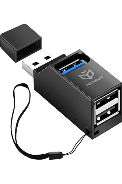 Techsuit Διανομέας USB 2.0 με 3 θύρες και σύνδεση USB-A Κωδικός: HUBUB005;H11