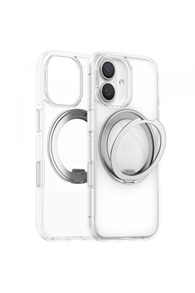 TORRAS Husa MagSafe pentru Apple iPhone 17, Torras, Ostand R Fitness (Transpa...