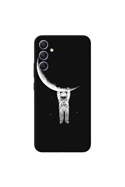 Other Samsung A34 Swinging on the moon Transparent Silicone TPU Θήκη