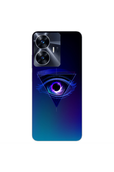 Other Realme Note 50 Triangular blue eye Transparent Silicone TPU Θήκη