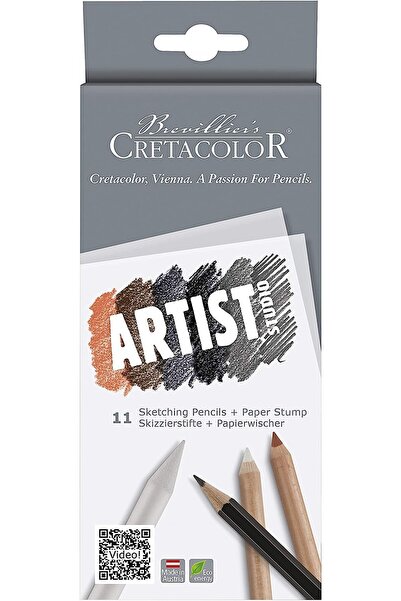 CretaColor Artist Studio Sketching 11'li Temel Çizim Seti Karton Kutu / 46511