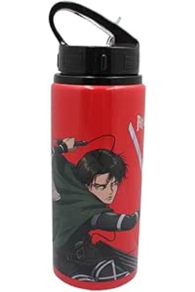 Attack On Titan Power Up Water Bottle with Every Sip Aluminum for Kids, 600ml...