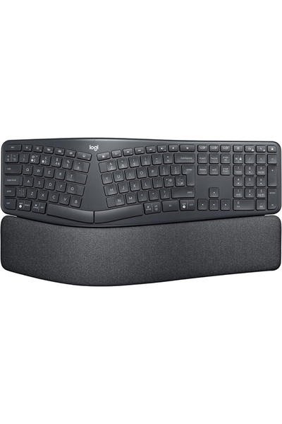 Logitech G لوحة مفاتيح لوجيتك ERGO K860 لاسلكية مريحة - لوحة مفاتيح مقسمة، مس...