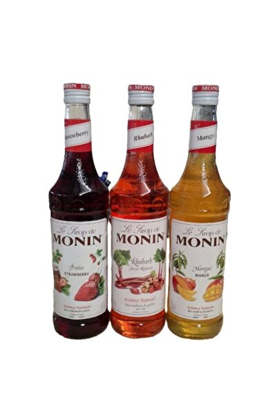 Monin "Lemonade" Set - Strawberry, Rhubarb & Mango 3x 0.7ml