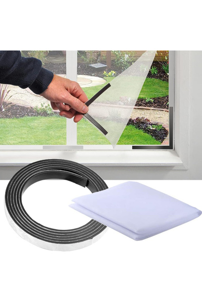 Ayawaska Plasa tantari fereastra cu banda magnetica 150x180 cm, anti-insecte,...