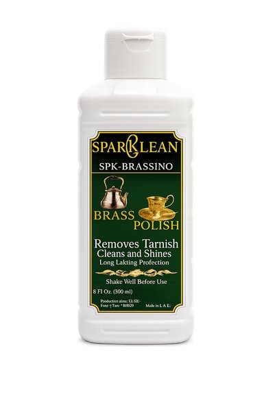 SPARKLEAN BRASSO-BRASSINO POLISH, Removes Tarnish, Cleans and Shines, Long La...
