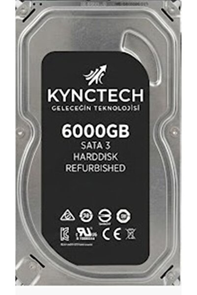 KYNCTECH 6000 GB 6TB 3.5" 32MB SATA 3.0 Sabit Disk REFRUBISHED