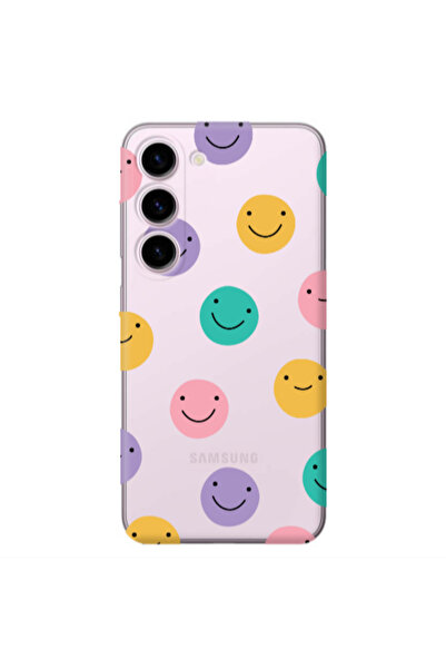 Other Samsung S23 Plus Colorful smiles Transparent Silicone TPU Θήκη