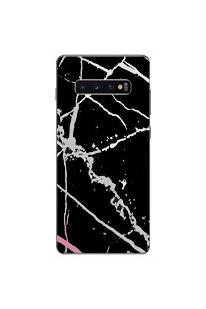 Other Samsung S10 Plus Marble Cream Cracks Transparent Silicone TPU Θήκη