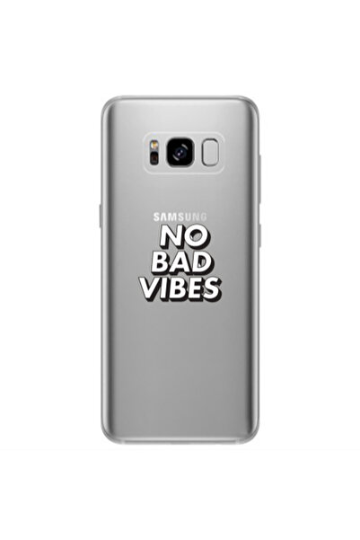 Other Samsung S8 Plus No bad vibes Transparent Silicone TPU Θήκη