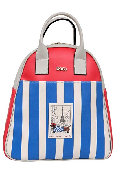 Dogo Women's vegan leather multicolor backpack - mon amour design