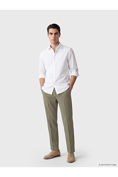 LC Waikiki Nevavm Regular Fit Gabardine Men's Suit Trousers with Difference