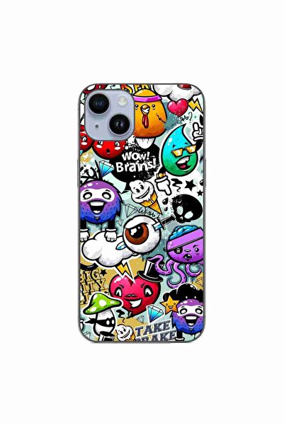 OEM Case compatible with Apple iPhone 15 Plus Silicone Gel Tpu Pattern Pop Ar...