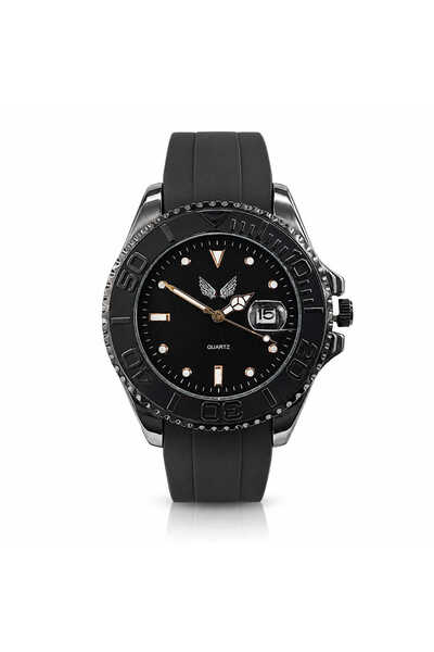 Watch Ulysses wristwatch with black silicone Belt for men UB53