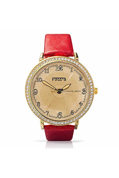 Watch Ceas dama rosu model cu cifre, Francesca di Geneva, FF155