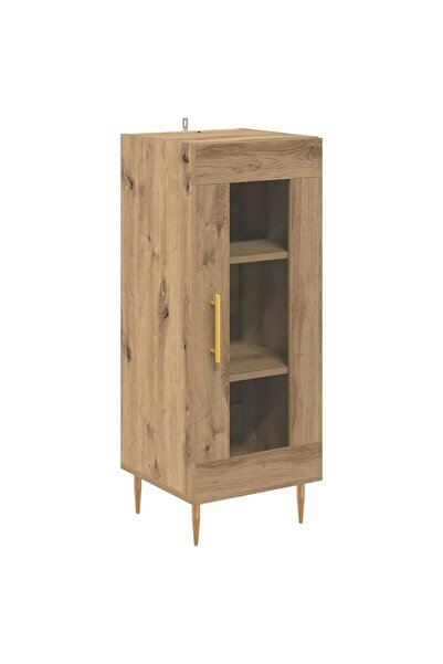 vidaxl Bufet stejar artizanal 34 x 34.5 x 90 cm Lemn compozit