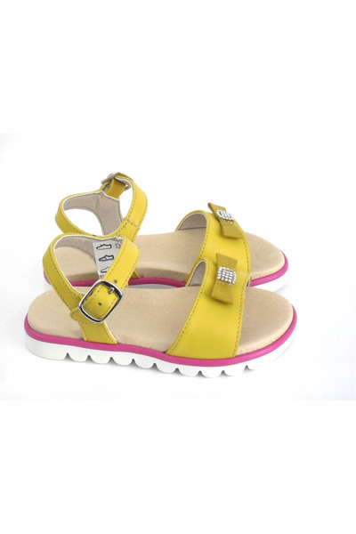 Lui Shoes Sandale fete, ELSA 6S107, Lui Shoes, 100% piele naturala, galben