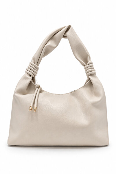 Sellini Bügüm Detailed Vibe Women's Shoulder Bag Cream