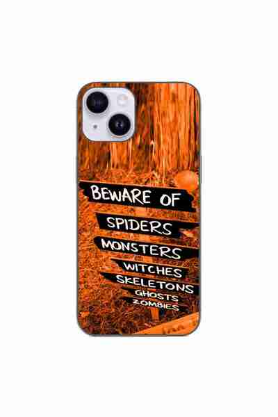 OEM Case compatible with Apple iPhone 14 Silicone Gel Tpu Pattern Halloween B...