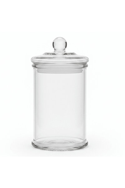 Sİgnature Glass Canister 450 ml | Elegant Crystal Lid | Premium Home Storage Jar