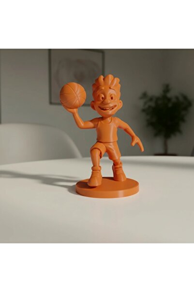 OEM Basketball Player Figurine Cartoon Style Sports Office Decor