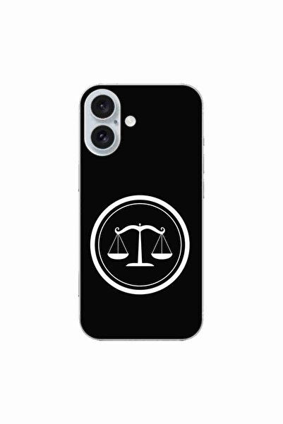 OEM Case compatible with Apple iPhone 16 Silicone Gel Tpu Scales of Justice P...