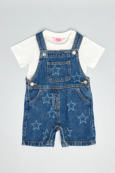 R&B Solid T-Shirt and Dungaree Set
