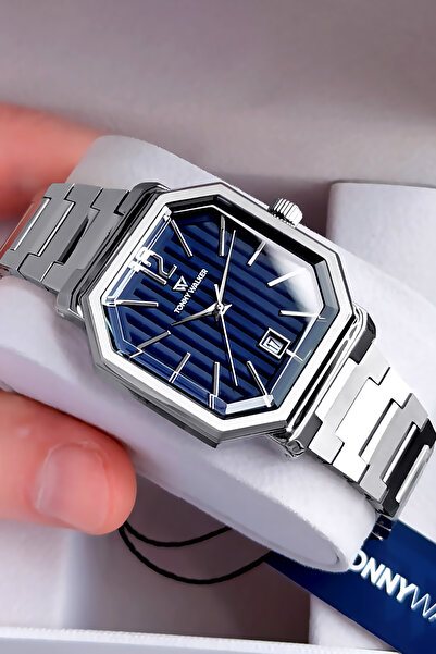 Tonny Walker Men's Watch - Silver Color - Steel Band - Water Resistant - All ...