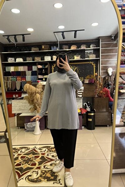 HÜMEYRA BUTİK Uzun Kollu İpek Penye Tunik
