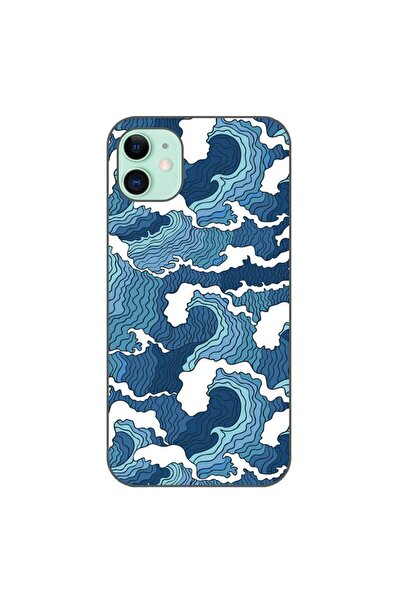 OEM Husa compatibila cu Apple iPhone 11 Silicon Gel Tpu Model Crazy Waves
