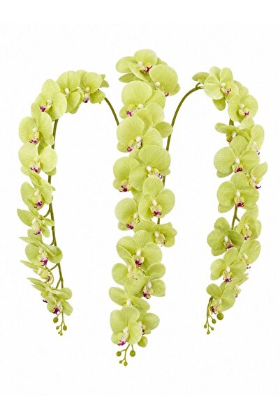 OEM Orhidee artificiala 21 flori 32 Verde Pal