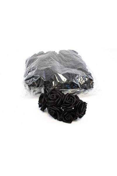 OEM Flori Din Latex 7cm 60bucati/Punga Negru