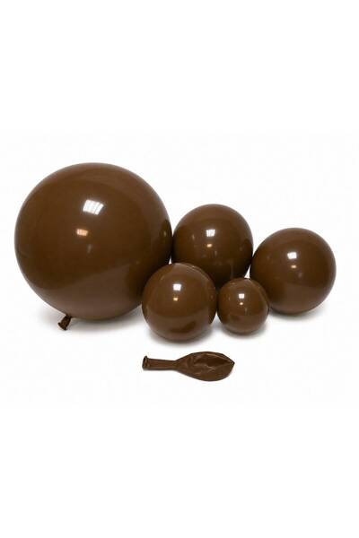OEM Matte Balloons TX 11 Chocolate Brown 5"-100/ Top Bottom Set