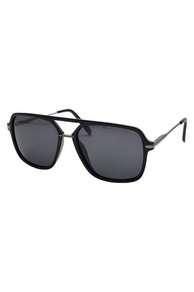 Tia Accesorii Polarized, rectangular, unisex sunglasses, PS8132C3, black