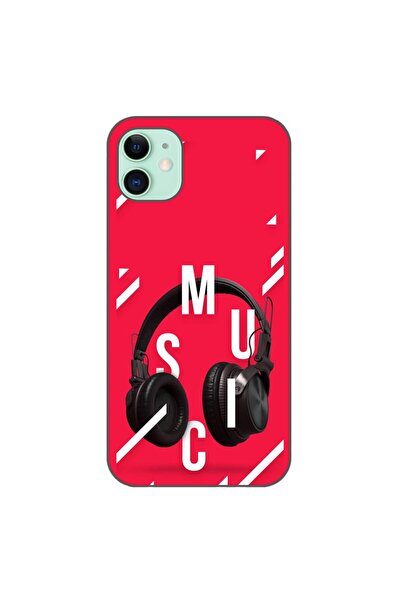OEM Husa compatibila cu Apple iPhone 11 Silicon Gel Tpu Model Music Headphones