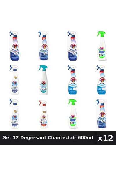 Chanteclair Set 12 Degresant Universal 600ml - Anti-Miros, Bicarbonat, Extra ...