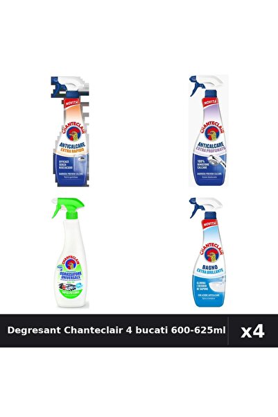 Chanteclair Set 4 Degresant Universal 600-625ml - Extra Rapid, Parfumat, Stra...