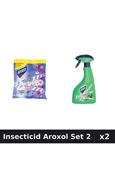 Aroxol Set 2 Insecticid - Pastile Anti-Insecte 20 buc + Spray 400ml - Protect...