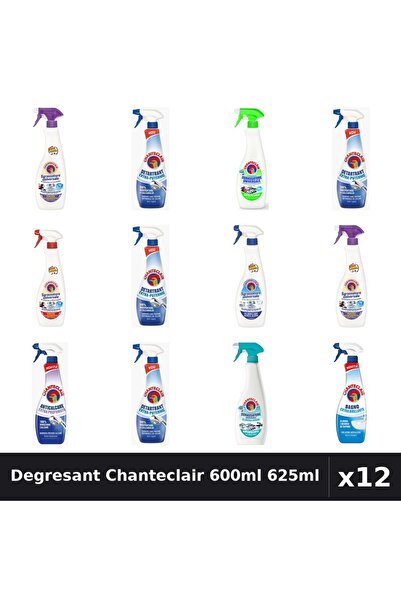 Chanteclair Set 12 Degresant Universal 600ml 625ml - 9 Arome Asortate Curaten...