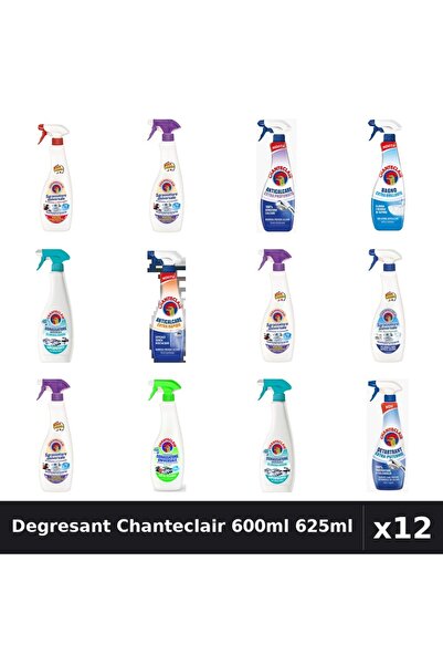 Chanteclair Set 12 Degresant Universal 600ml - 625ml Anticalcar - 9 Arome Aso...